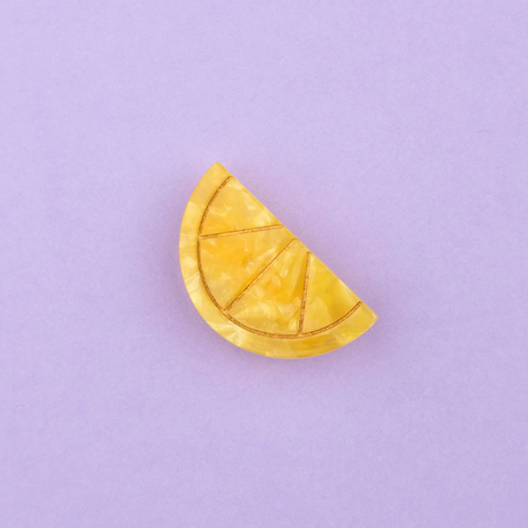 BARRETTE À CHEVEUX - CITRON