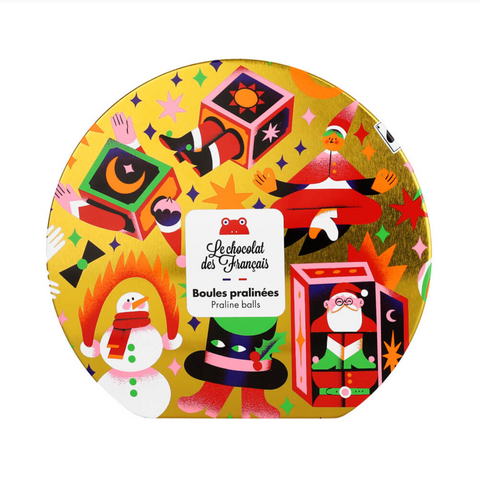 BOULES CHOCOLAT BIO PRALINÉ - COFFRET NOEL