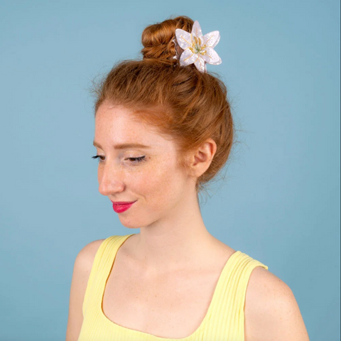 PINCE À CHEVEUX - FLEURS (FLOWER POWER)