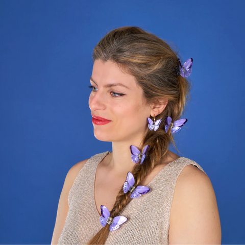 PINCE À CHEVEUX - PAPILLONS