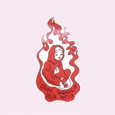 STICKER BRILLANT - HELL WEEK