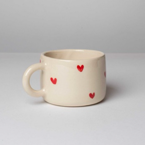 TASSE CAPUCCINO CERAMIQUE - COEUR