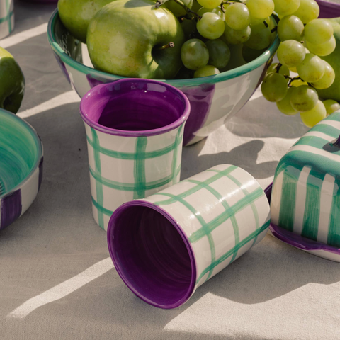 TASSE CERAMIQUE - RAYURES COLOREES