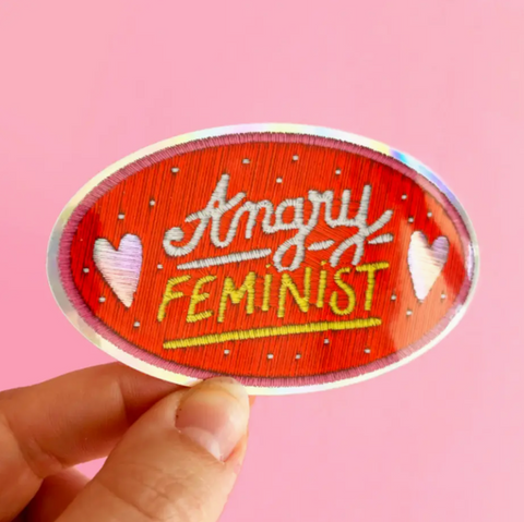 STICKER BRODERIE BRILLANT - ANGRY FEMINIST