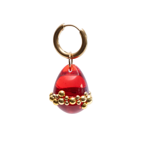 MONO BOUCLE UPCYCLÉE - CERISE ROUGE - FANCY CHERRY