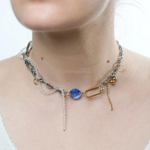 COLLIER UPCYCLÉ ARGENT - THE THRILL IS GONE