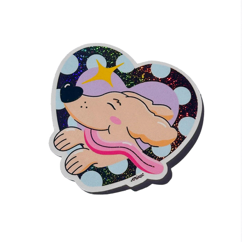 STICKER BRILLANT - TECKEL LOVER