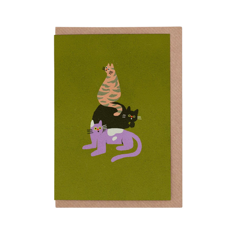 CARTE DE VOEUX - CHATS MIGNONS