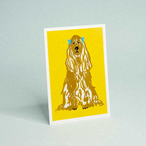 CARTE DE VOEUX - CHIEN