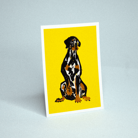 CARTE DE VOEUX - CHIEN