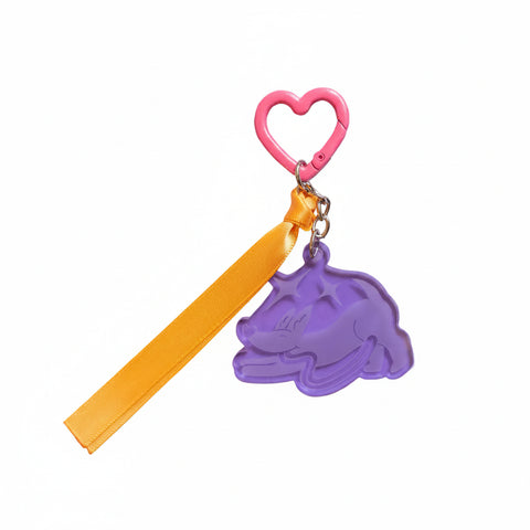 PORTE CLE VIOLET - TECKEL ETOILE
