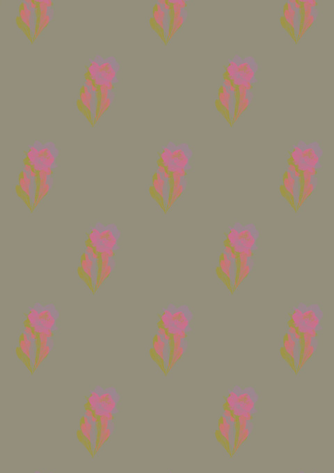 PAPIER PEINT ROULEAU - FLOWER POWER