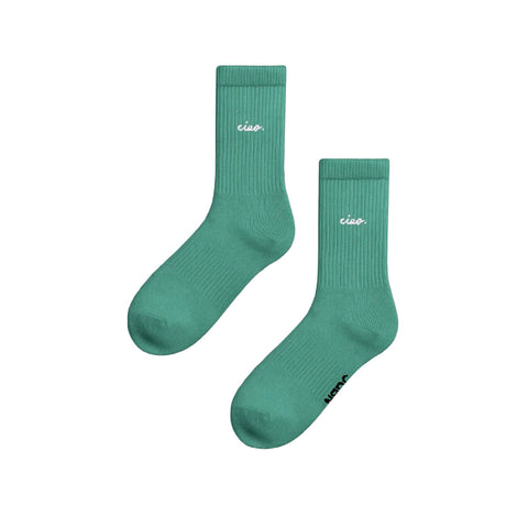 CHAUSSETTES BRODEES VERTES - CIAO