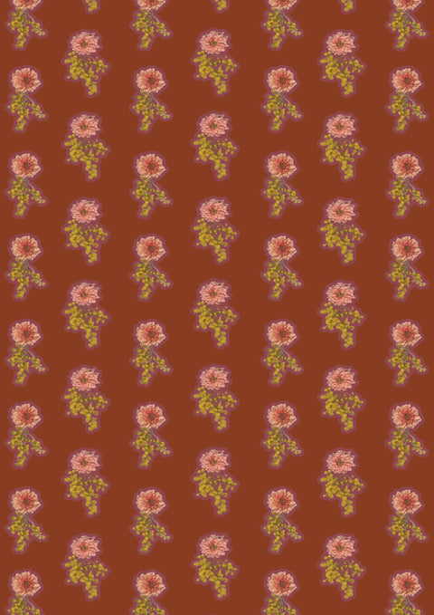 PAPIER PEINT ROULEAU - FLOWER POWER