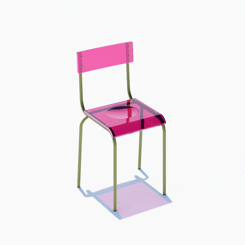 CHAISE - PLEXIGLASS ACRYLIQUE - COLORS