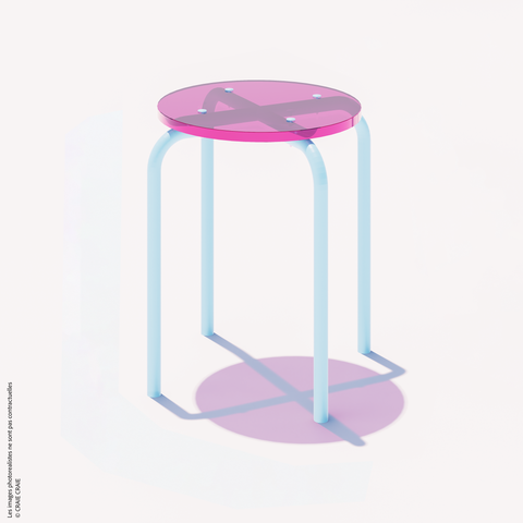 NEW TABOURET - PLEXIGLASS ACRYLIQUE