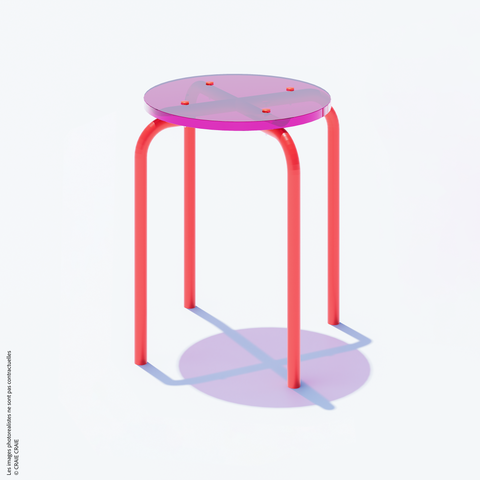 NEW TABOURET - PLEXIGLASS ACRYLIQUE