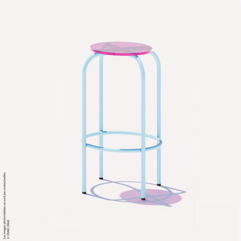NEW TABOURET HAUT - PLEXIGLASS ACRYLIQUE