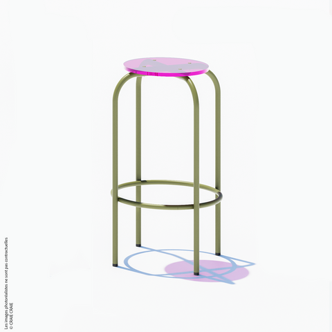 NEW TABOURET HAUT - PLEXIGLASS ACRYLIQUE