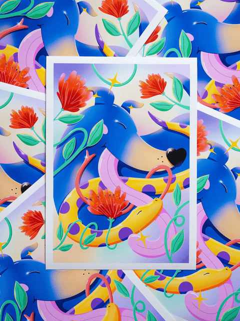 ILLUSTRATION A4 IMPRESSIONS D'ART - DOG LOVER