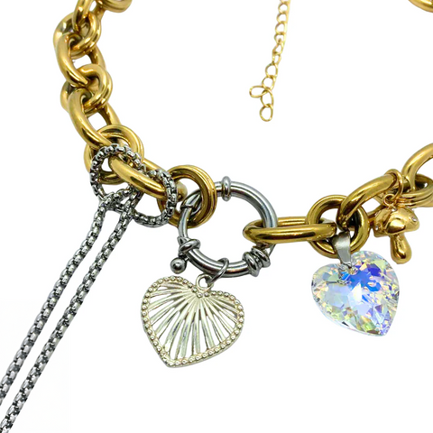 COLLIER UPCYCLÉ - SKY *7