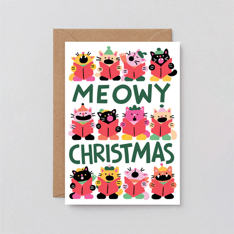 CARTE DE VOEUX NOEL - MEOWY CHRISTMAS