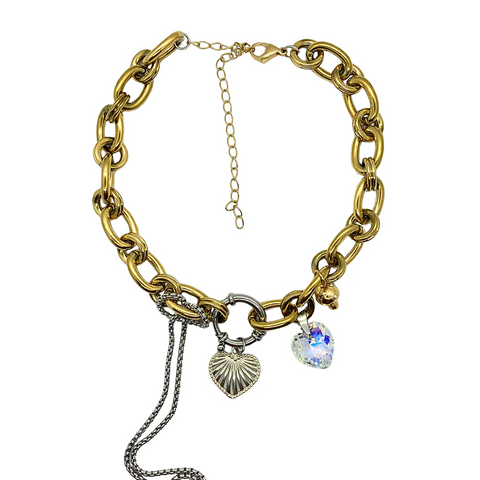 COLLIER UPCYCLÉ - SKY *7