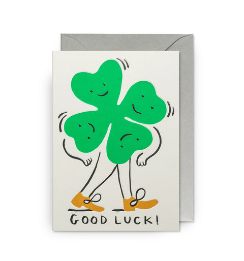 CARTE BONNE CHANCE - TREFLE GOOD LUCK