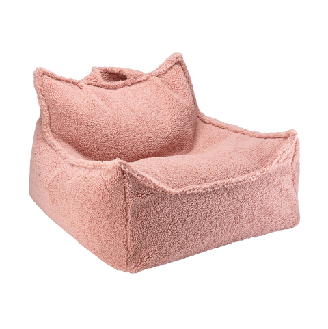 POUF ENFANT DOSSIER - BEAN BAG - LAINE BOUCLÉE