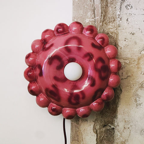 APPLIQUE CERAMIQUE LUNA SMALL - LEOPARD ROSE collab CRAIE CRAIE