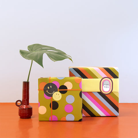 PAPIER CADEAU A MOTIFS - RÉVERSIBLE