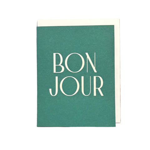 CARTE D'AMITIÉ - BONJOUR