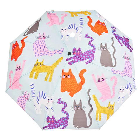 PARAPLUIE COLORÉ PLASTIQUE RECYCLÉ - MOTIFS