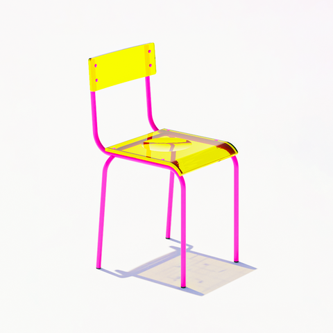 CHAISE - PLEXIGLASS ACRYLIQUE - COLORS
