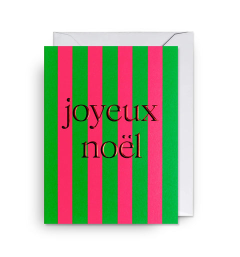 CARTE NOEL - RAYURES