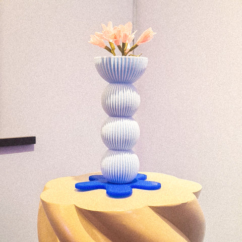 CANDLE HOLDER - 3D FLOWER PRINT