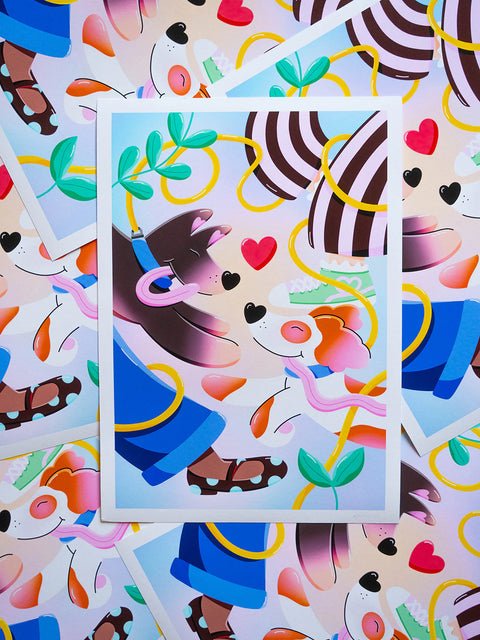 ILLUSTRATION A4 IMPRESSIONS D'ART - DOG LOVER