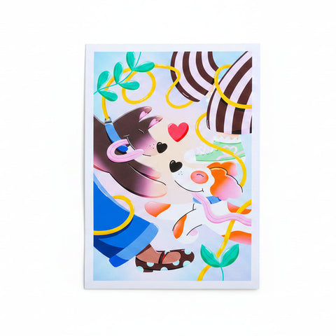 ILLUSTRATION A4 IMPRESSIONS D'ART - DOG LOVER