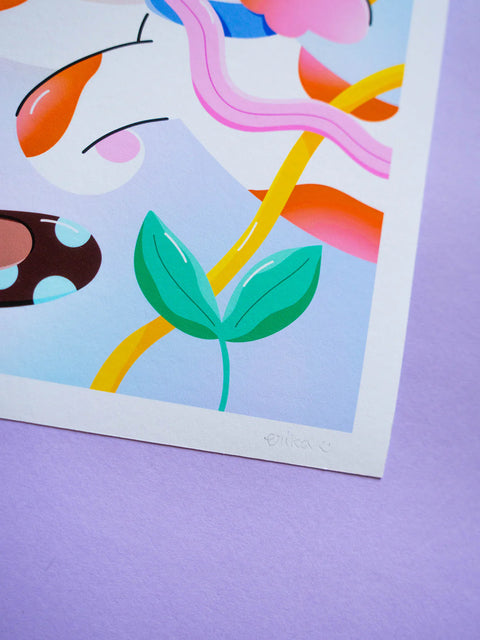 ILLUSTRATION A4 IMPRESSIONS D'ART - DOG LOVER