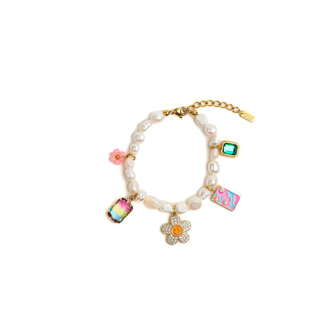 BRACELET PERLES & PAMPILLES - MAMY CLÉMENTINE