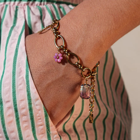 BRACELET CHAINE & PAMPILLES - MAMY MAMA
