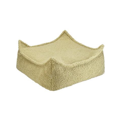 POUF ENFANT CARRE - BEAN BAG - LAINE BOUCLÉE