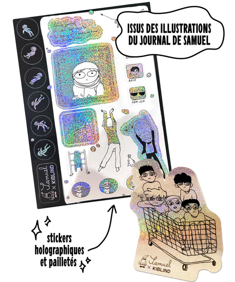 ILLUSTRATION A3 & STICKER HOLOGRAPHIQUE - EMILIE TRONCHE