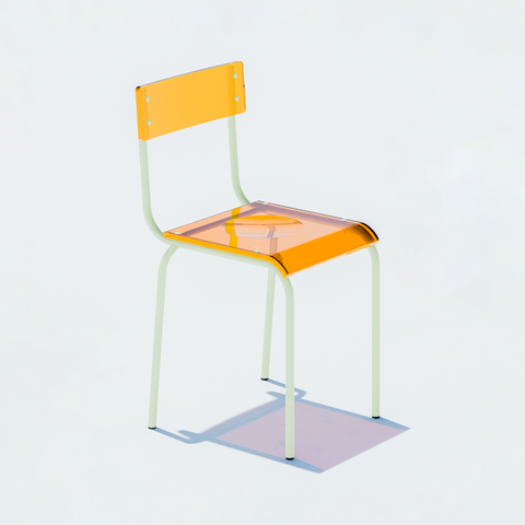 CHAISE - PLEXIGLASS ACRYLIQUE - COLORS