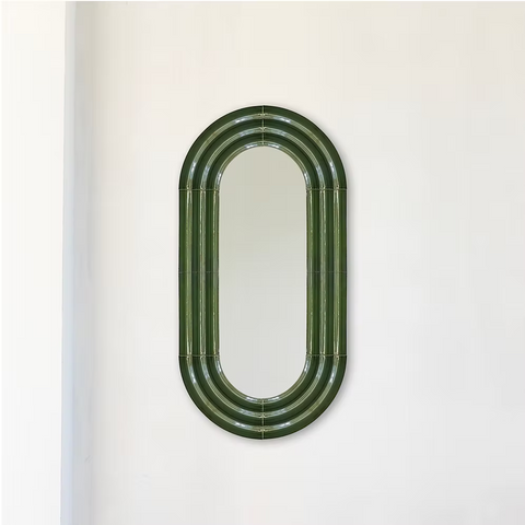 MIROIR CERAMIQUE COLORÉE - ELO OVALE