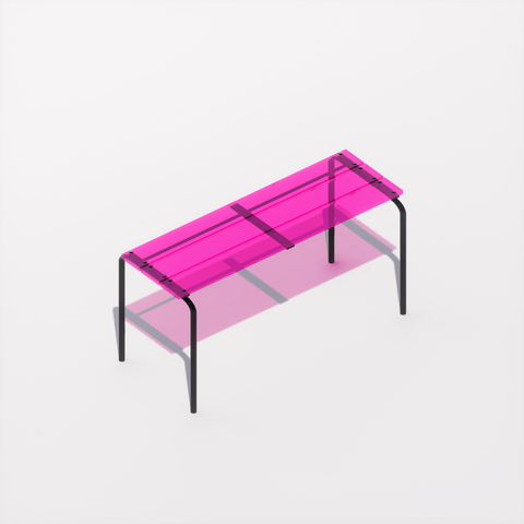 BANC - PLEXIGLASS ACRYLIQUE - BLACK POP