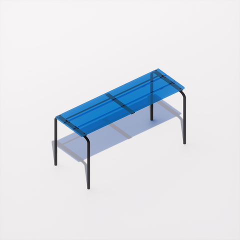 BANC - PLEXIGLASS ACRYLIQUE - BLACK POP