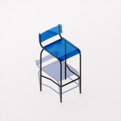 CHAISE HAUTE - PLEXIGLASS ACRYLIQUE - BLACK POP
