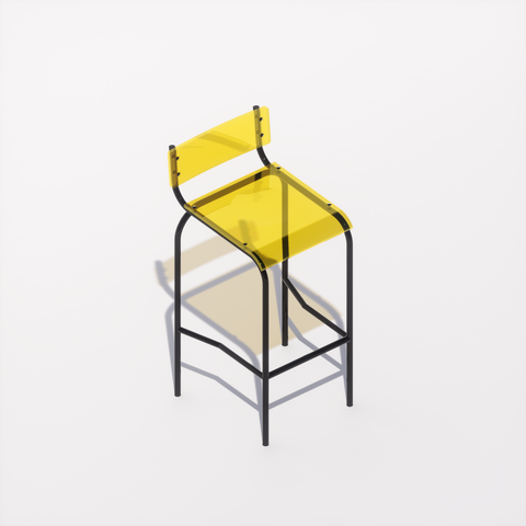 CHAISE HAUTE - PLEXIGLASS ACRYLIQUE - BLACK POP