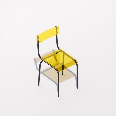 CHAISE - PLEXIGLASS ACRYLIQUE - BLACK POP